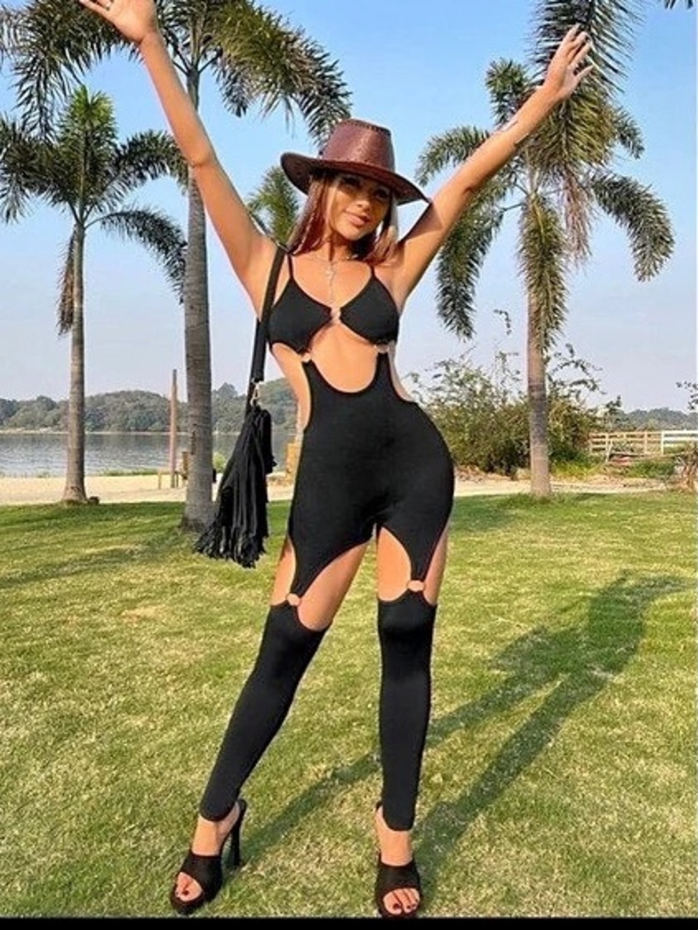 Black Cutout Jumpsuit